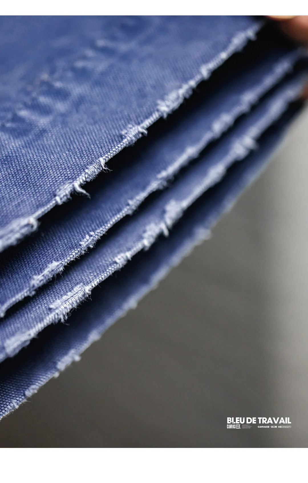 Maden Men‘s Vintage Washed Denim Jeans Blue Cotton Canvas Workwear Zipper Pants Loose Fit Casual Trousers for Spring and Autum