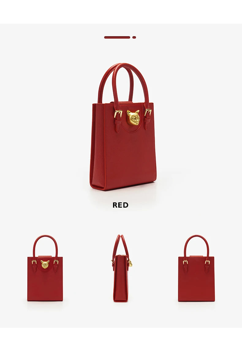 BAFELLI 2026 NEW WOMEN'S HANDBAG CAT LUXURY BRAND DESIGNER ORIGINAL STYLE TRENDING SHOULDER CASUAL BAGS MINI TOTE CROSSBODY
