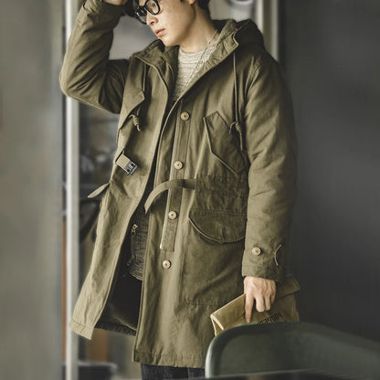 MADEN M47 Hooded Cotton Parka | Army Green
