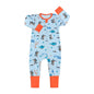 Kids Tales Little Daydream Cotton-Blend Double-Zip Romper