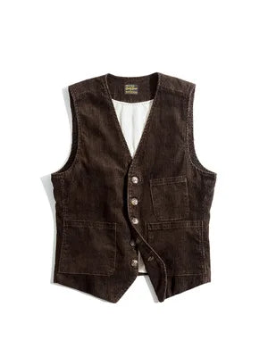 MADEN Corduroy Workwear Waistcoat