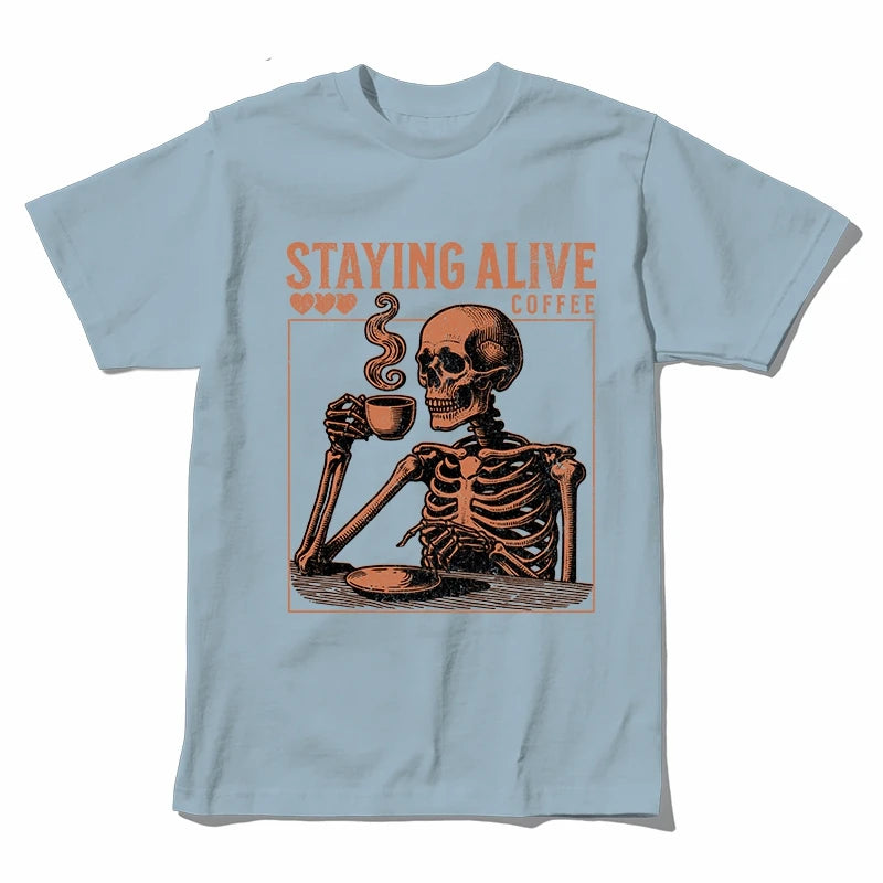 COOLMIND U0020 Skull Graphic Cotton Tee