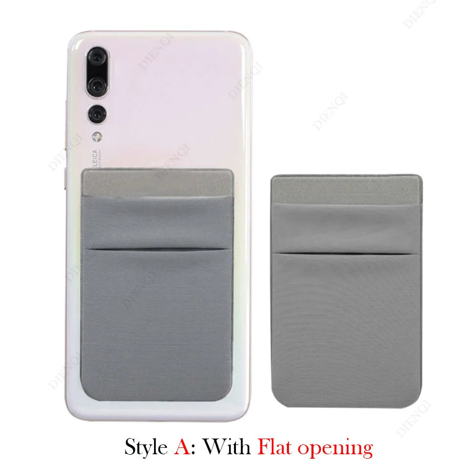 Mobile Phone Card Holders Phone Wallet Stick on Card Holder for Phone Case Adhesive Sticker Cell Phone Wallet Credit Cardholder