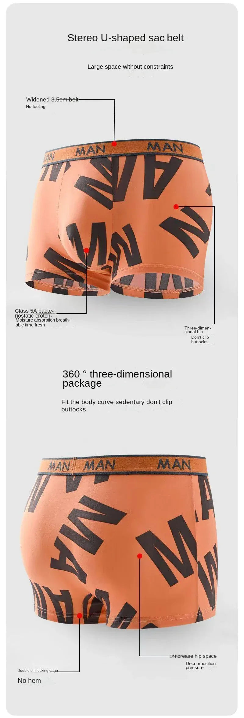 Men's 4 Pack Ice Silk Boxer Shorts - ShopHub