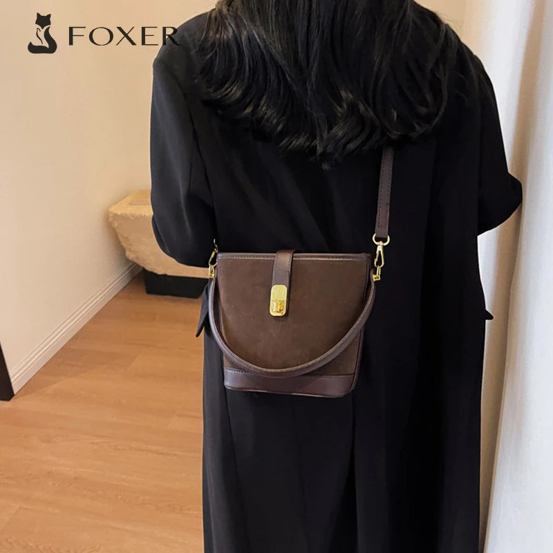 FOXER Crossbody Bucket Bag
