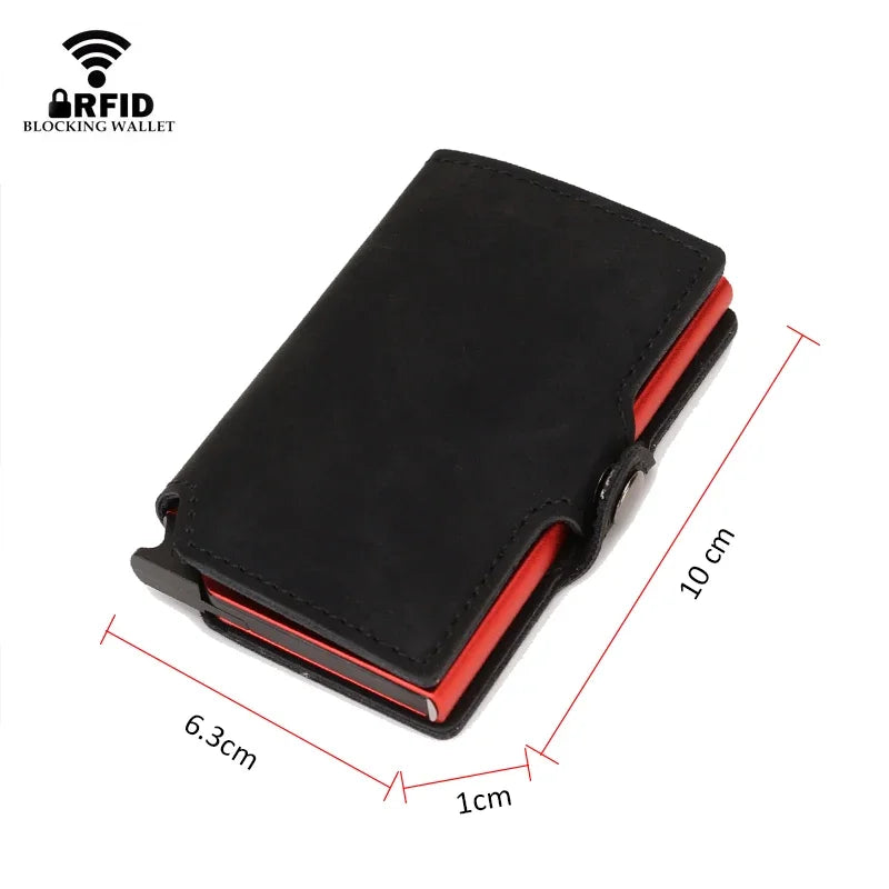 Slim Metal Business Card Holder with RFID Protection