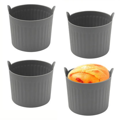 2/4Pcs Silicone Air Fryer Baking Molds