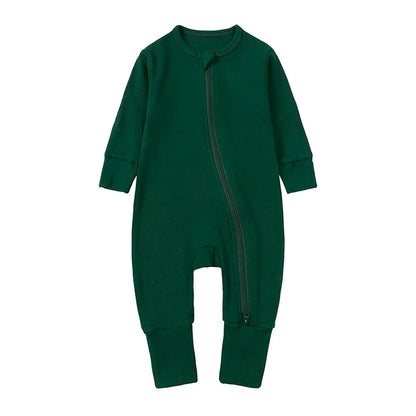 Kids Tales Little Cloud Ribbed Long-Sleeve Baby Romper