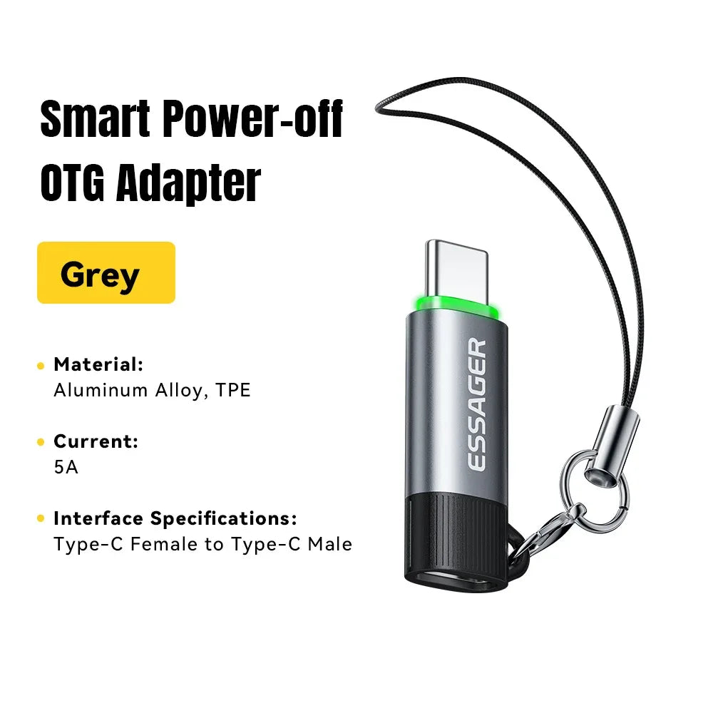 Essager 100W 5A Smart Power-off OTG Adapter - ShopHub