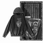 COOLMIND Acid-Washed Black Graphic Pullover