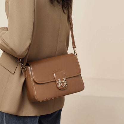 FOXER Split Cowhide Leather Crossbody Bag