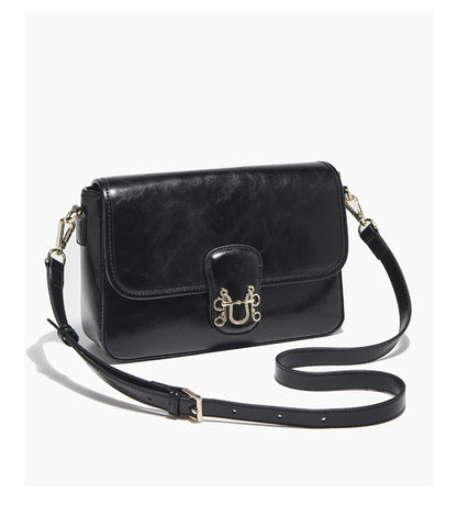 FOXER Split Cowhide Leather Crossbody Bag