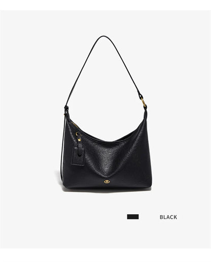 FOXER Genuine Leather Hobo Bag Lady Vintage Commuter Shoulder Bag Large Capacity Soft Leather Women Underarm Bag For Daily