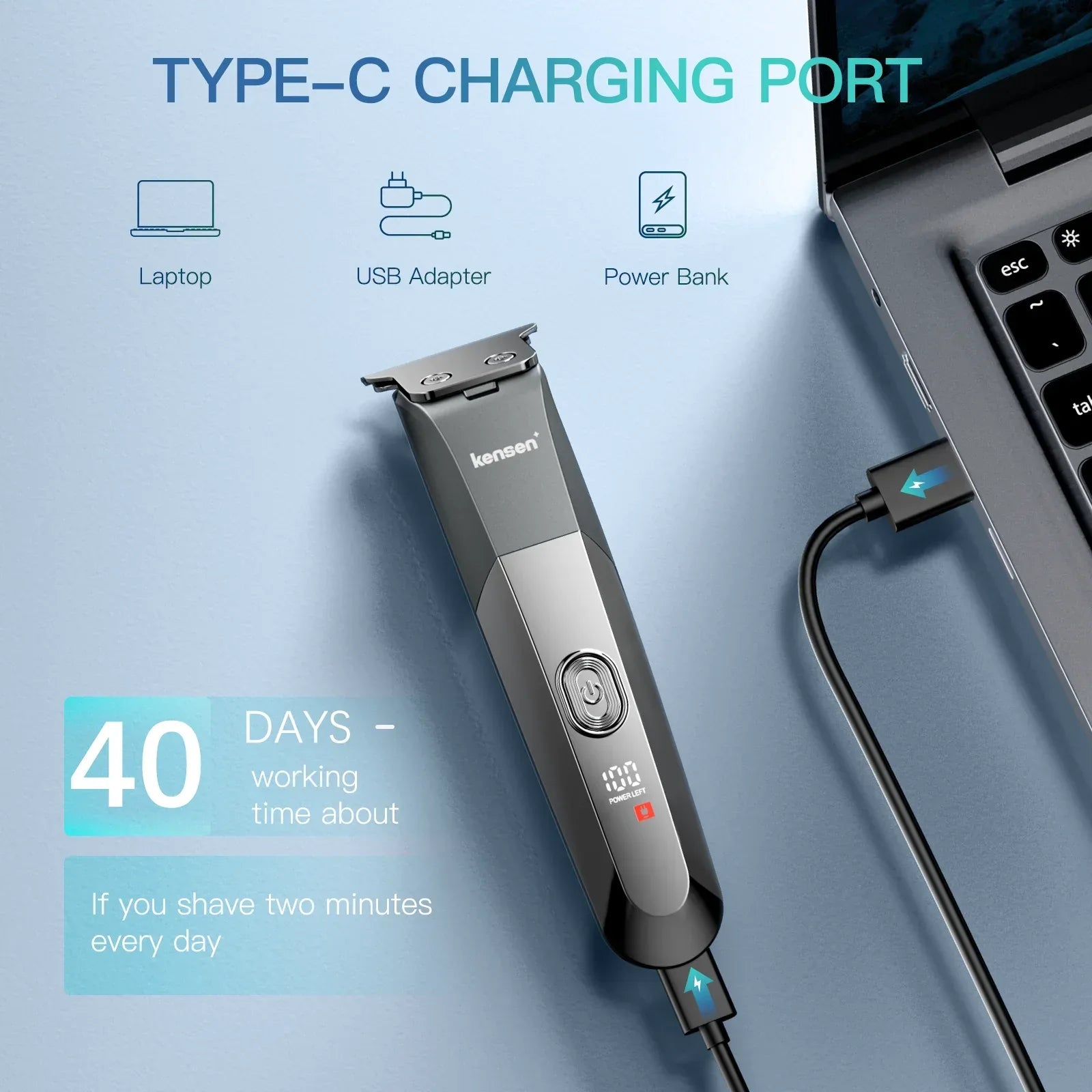 Kensen S25 Electric Body Hair Trimmer - ShopHub