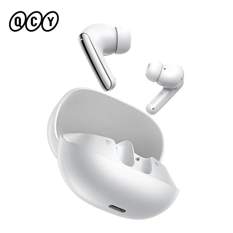 QCY MeloBuds N20 Earphones - Wireless Bluetooth 6.0 with 13mm Drivers and 50dB Adaptive Hybrid Noise Cancelling, 40Hrs Battery Life - ShopHub
