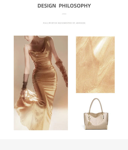 FOXER Elegant Split Leather Handbag