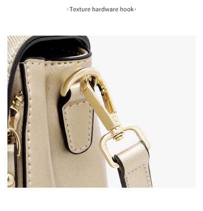 FOXER Lady's Handbag Split Leather Shoulder Bag 2026 Fashion Light Luxury Crossbody Bag Vintage Commute Female Messenger Bag