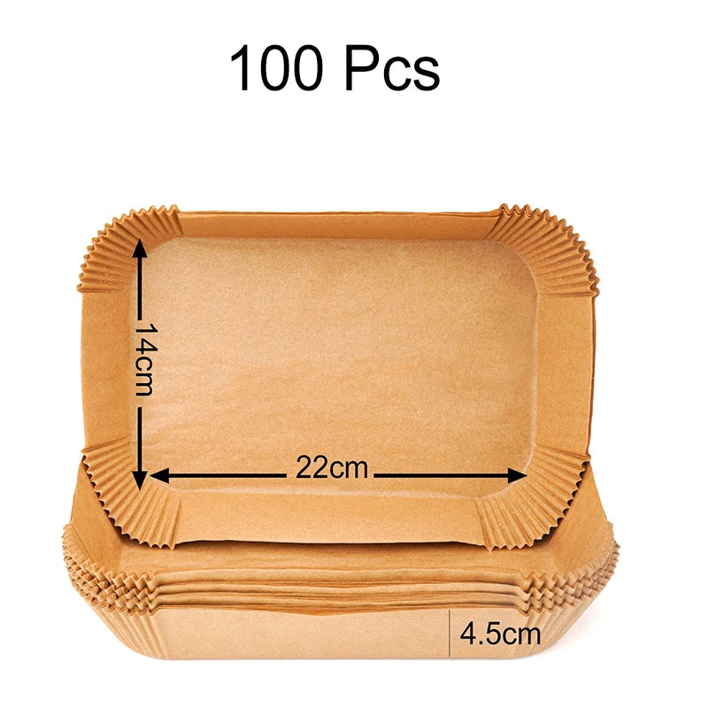 Large Rectangle Air Fryer Disposable Paper Liner — 31 cm