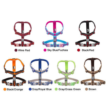 Truelove Dog Harness Reflective No Pull Tactical Military Training Design Neoprene Padded Comfort Mesh Adjustable TLH6371