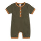 Kids Tales Little Everyday Ribbed Cotton-Blend Baby Romper