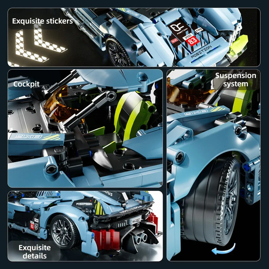 TOYLINX 1:14 Racing Car Building Blocks - ShopHub