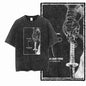 G57 Exclusive 100% Cotton Cool Creative Graphic Men T-shirt | Acid Washed Streetwear Big Size Vintage O-neck Men's Tee Tshirt