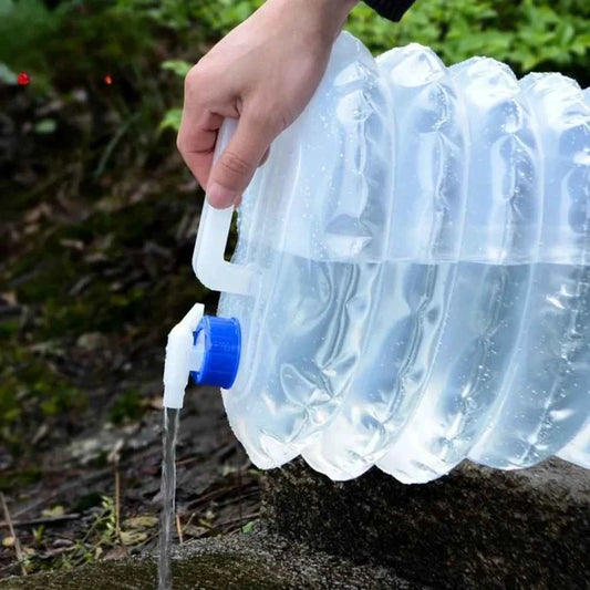 Portable Foldable Water Bag 5/10/15L, Kitchen Tools & Accessories, Collapsible Outdoor Container for Camping, Hiking, Picnic
