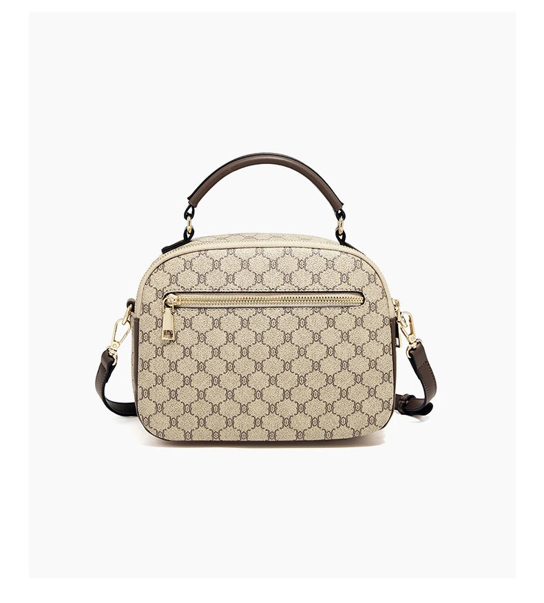 FOXER Lady's Shoulder Bag PVC Leather Casual Handbag Vintage Female Crossbody Bag Fashion Commute Boston Bag