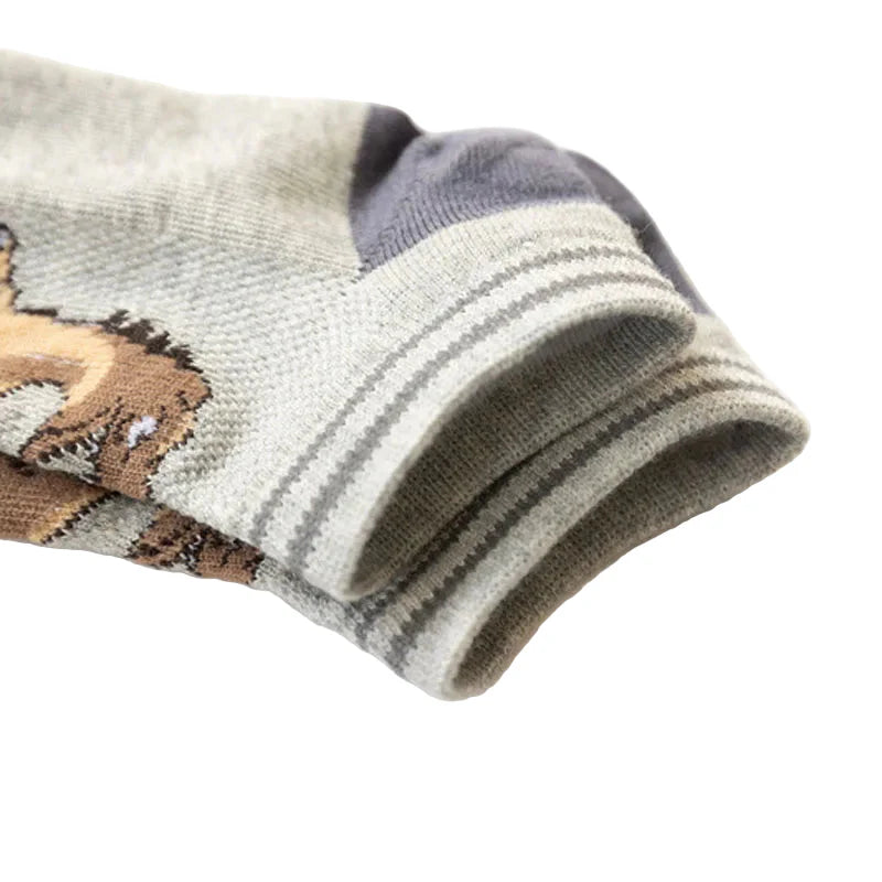 5 Pairs Boys' Dinosaur Socks – Soft & Breathable (4 sizes available) Habicare