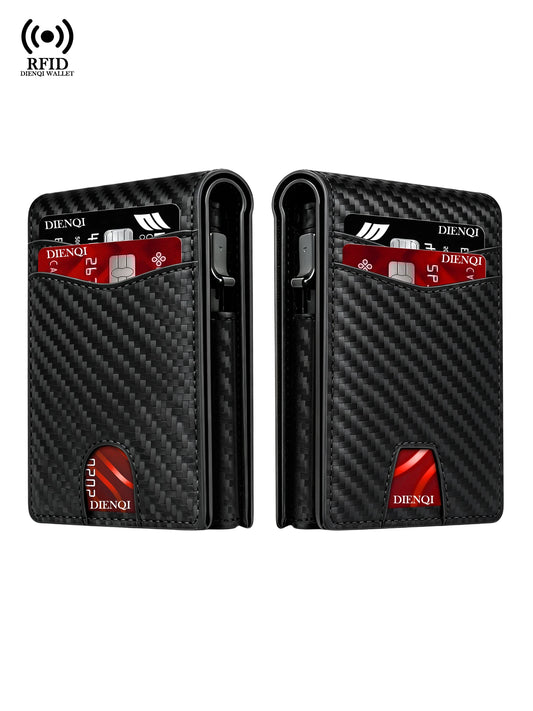 AM2502 Striped Card & Photo Wallet | Three Finishes