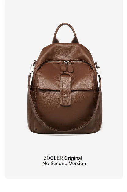 HOT ZOOLER Full Skin 100% Genuine Leather Backpack Women's Bag Classic 2026 New Large Backpack Designer Business Need #SC1700