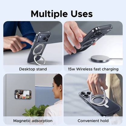UGREEN for iPhone 17 Pro Max 360° Magnetic Stand Case Cover for iPhone 17pro for Magsafe Rotatable Magnet Kickstand Case