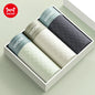 MiiOW Antibacterial Men's Boxer 3Pcs Ice Silk Underwear with Breathable Mesh Crotch