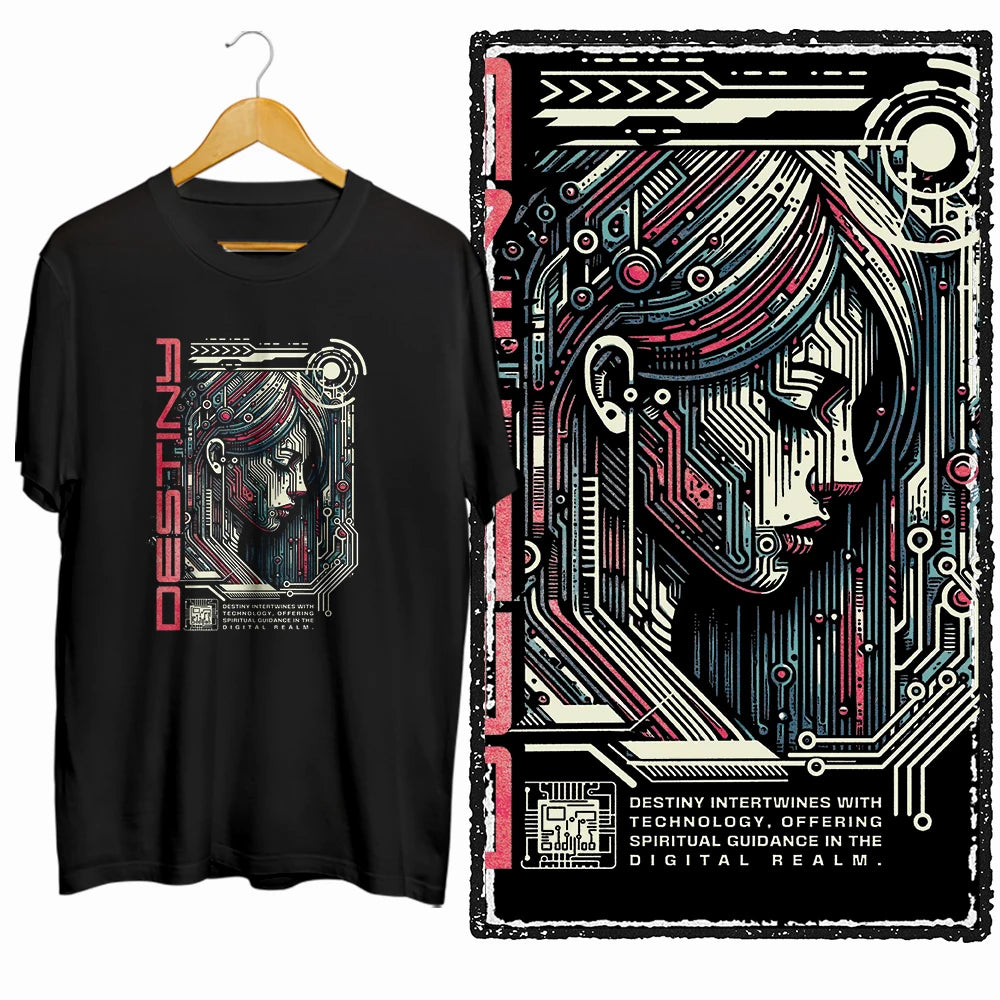 COOLMIND Funny Graphic Cotton T-Shirt | Black