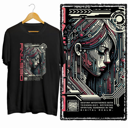 COOLMIND Funny Graphic Cotton T-Shirt | Black
