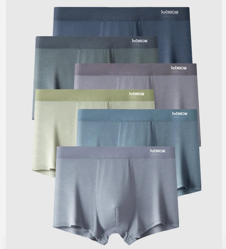 MiiOW Antibacterial Modal Men Underwear - 3 Pcs Breathable Boxers