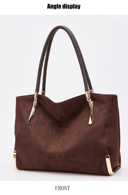FOXER Vintage Suede Shoulder Bag