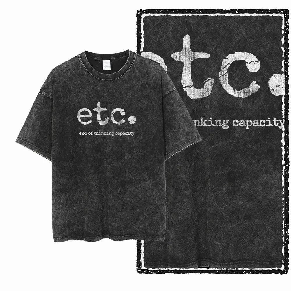 G57 Exclusive 100% Cotton Cool Creative Graphic Men T-shirt | Acid Washed Streetwear Big Size Vintage O-neck Men's Tee Tshirt