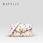 BAFELLI Floral Leather Flap Crossbody Bag