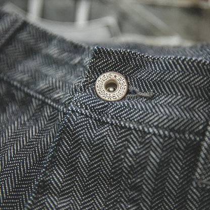 Maden Retro 12.8oz Grey Striped Jeans