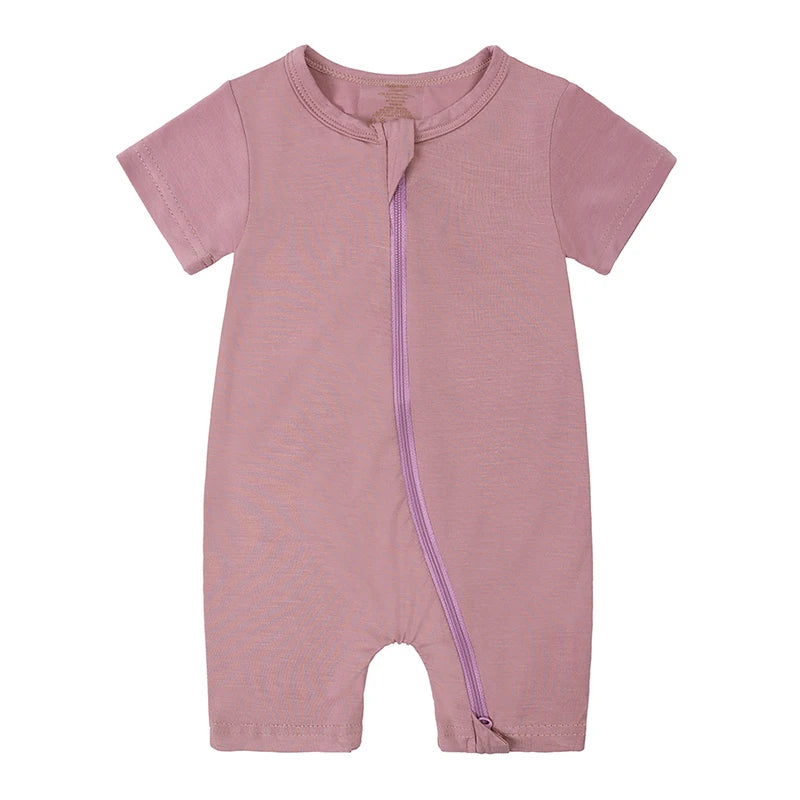 Kids Tales Little Breeze Bamboo-Blend Zip Baby Romper