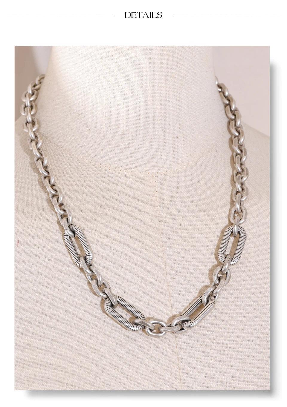 Unisex Stainless Steel Thick Chain Necklace - ShopHub