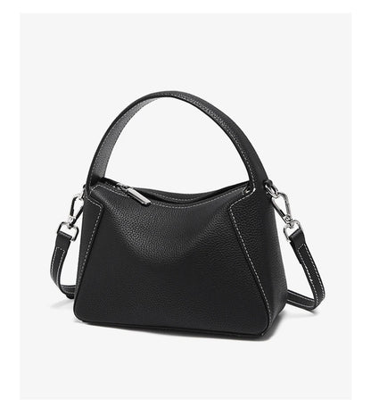 FOXER Lady's Handbag Cow Leather Shoulder Bag Small Size Crossbody Minimalist Style Bag Commute Work High Quality