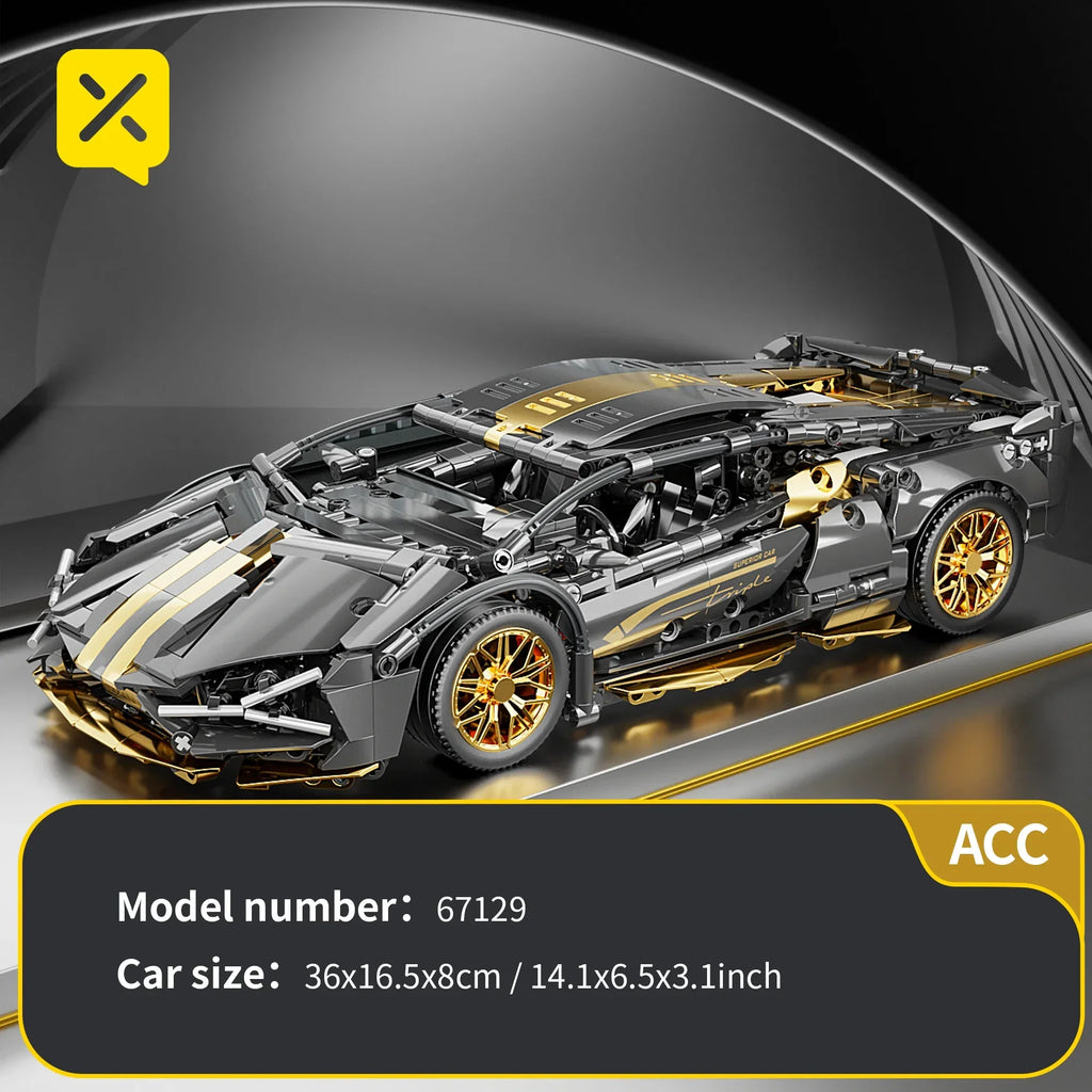 TOYLINX 1:14 Supercar Building Blocks Toy - ShopHub
