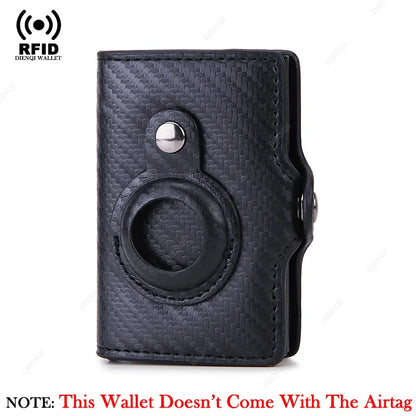 Airtag Wallet Rfid Credit Card Holder Luxury Men Women Bank Cardholder Case Wallet Money Bag Purse For Apple Air Tag Tracker