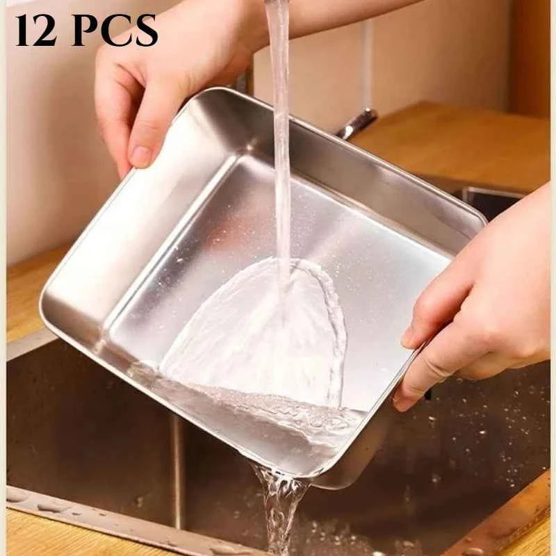 12-Piece Stainless Steel Food Storage Containers