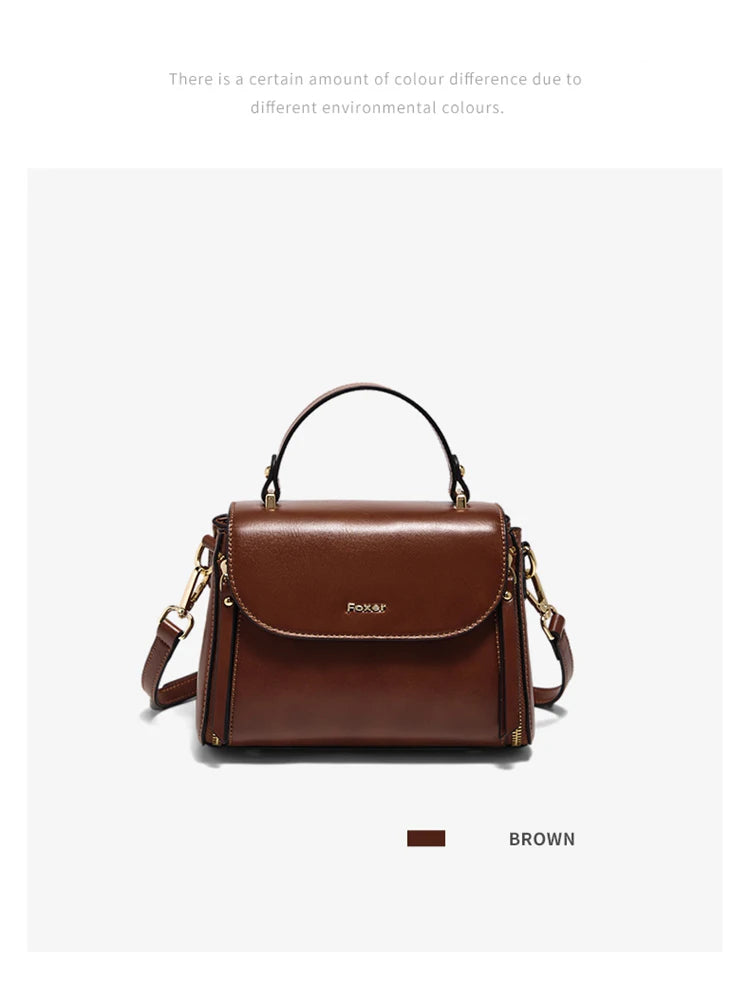 FOXER Brand Retro Women's Handbag