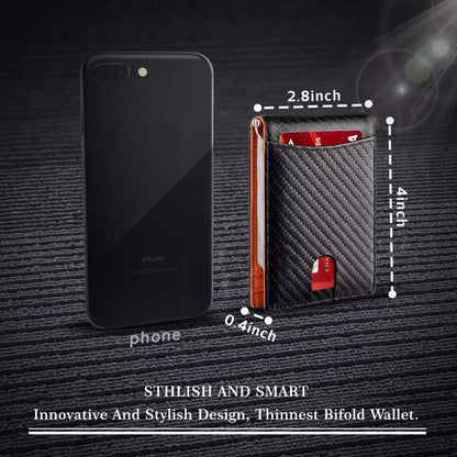 RFID Carbon Fiber Men's Wallet
