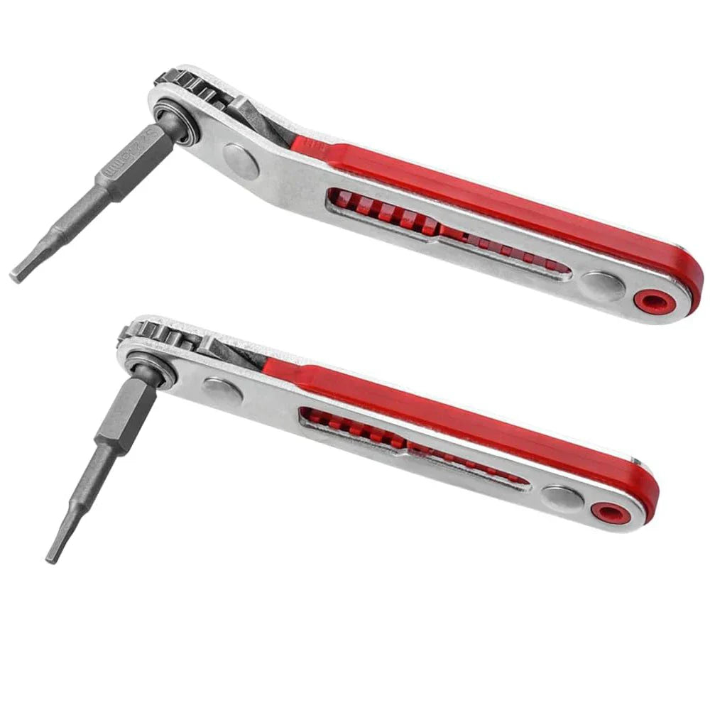 Mini Two-Way Ratchet Screwdriver – Flat/Hex Head (3 type of sets available) Habicare