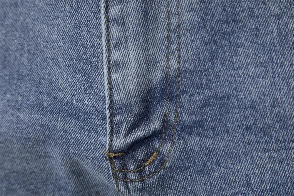 AIOPESON Men's Slim Fit Straight Jeans - ShopHub